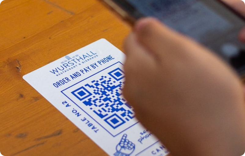 scanning a qr code for convenience